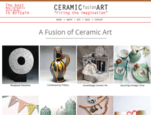 Tablet Screenshot of ceramicfusionart.com